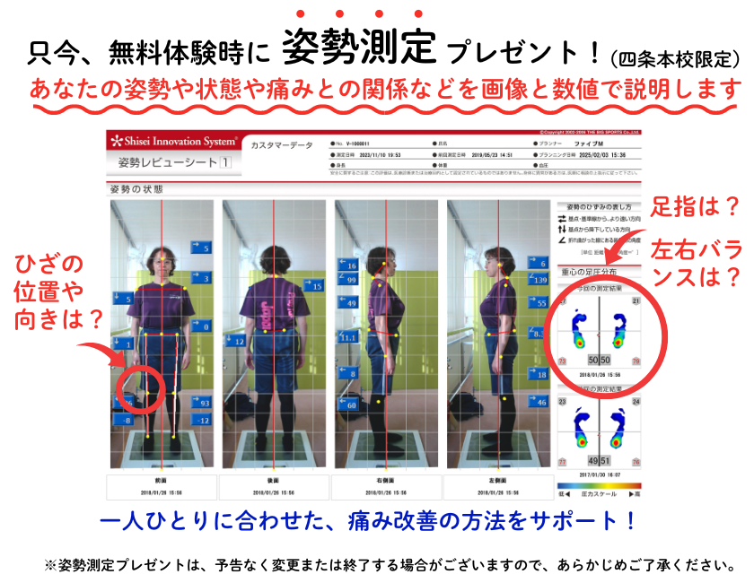 姿勢測定プレゼント